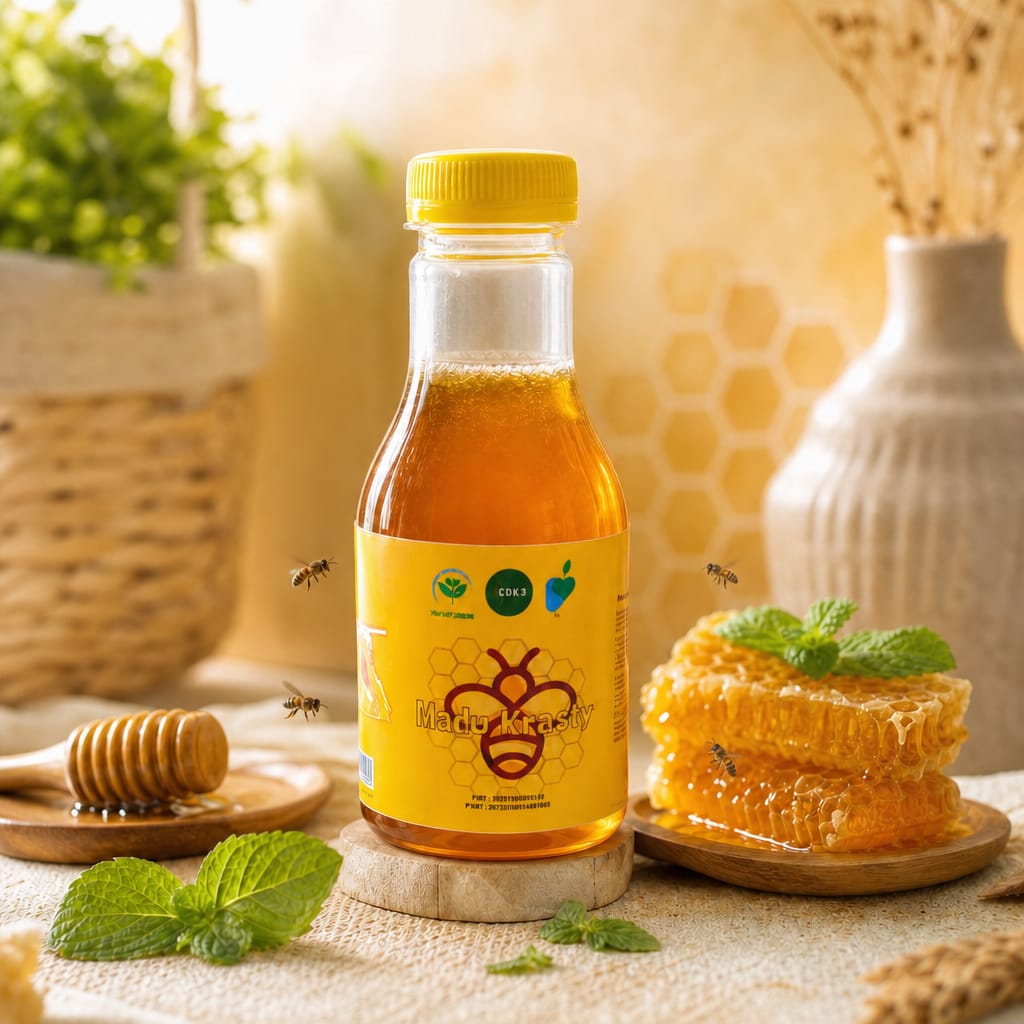 Botol Premium Madu Krasty